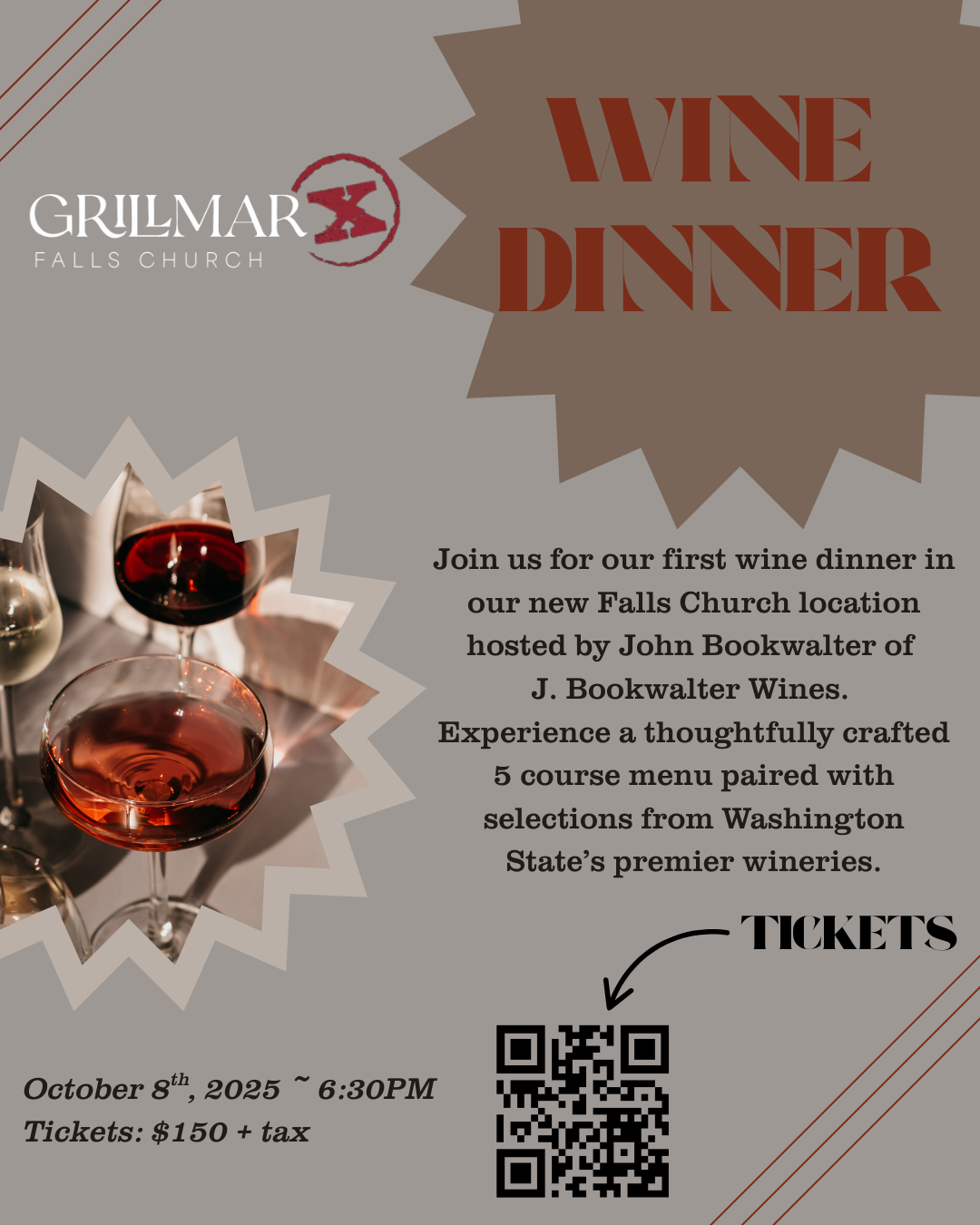 wine dinner flier