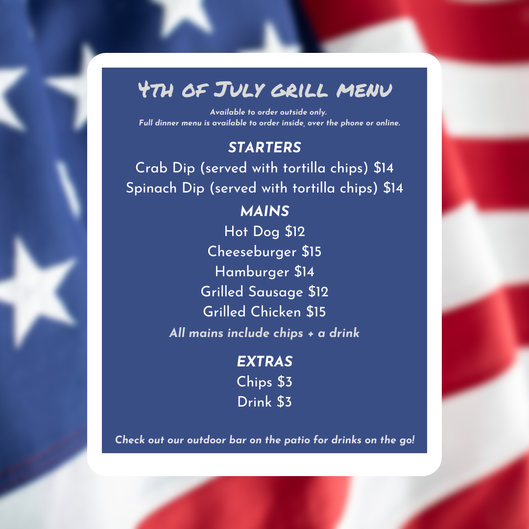 col 4th of July menu 2026